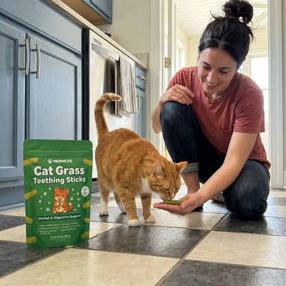 Cat Grass Teething Sticks (Free Today)
