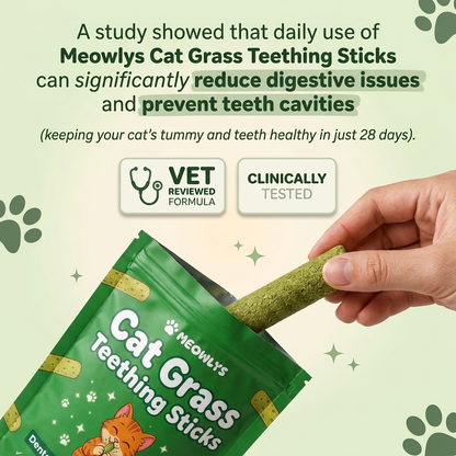 Cat Grass Teething Sticks (Free Today)