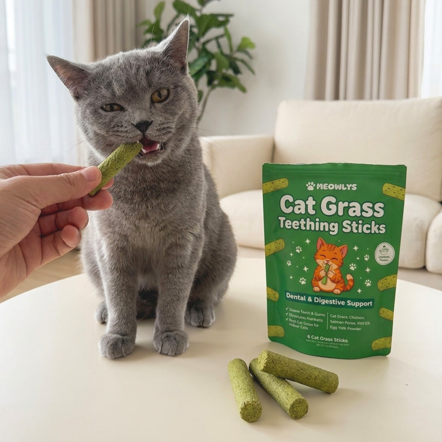 Cat Grass Teething Sticks (Free Today)
